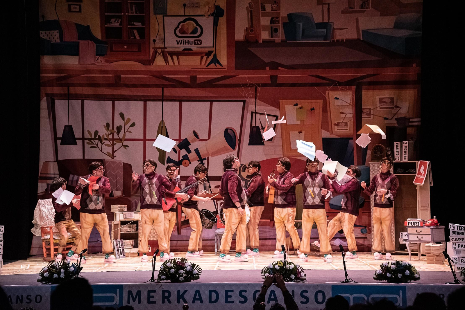 Imágenes de la murga Carmelo "El Wikipedia"