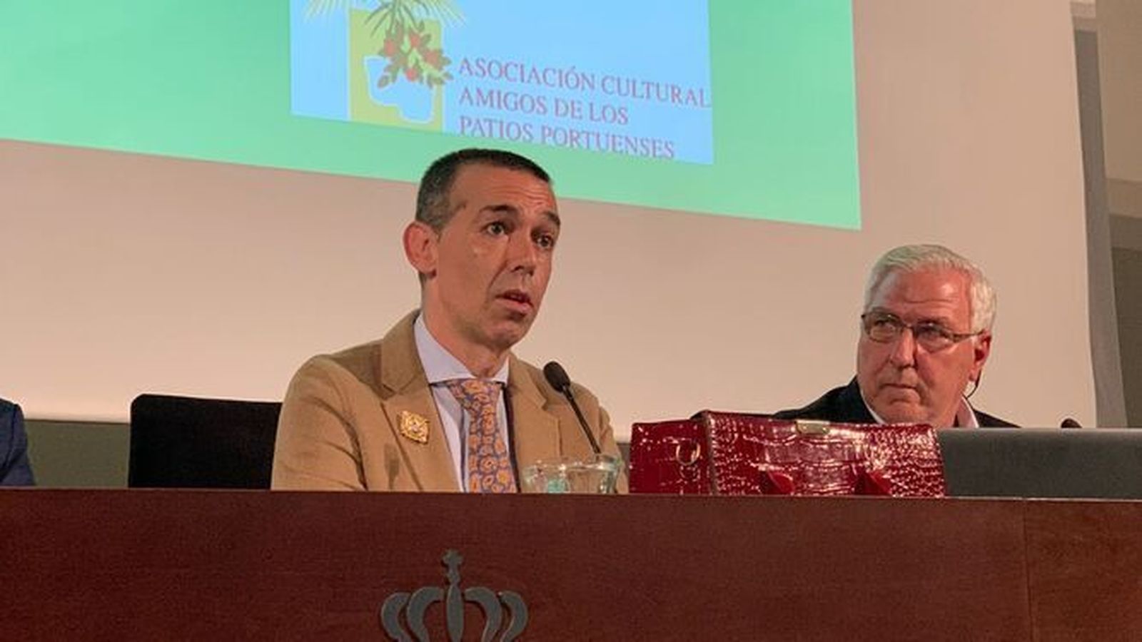 El concejal David Calleja, junto a José Ignacio Delgado Poullet.