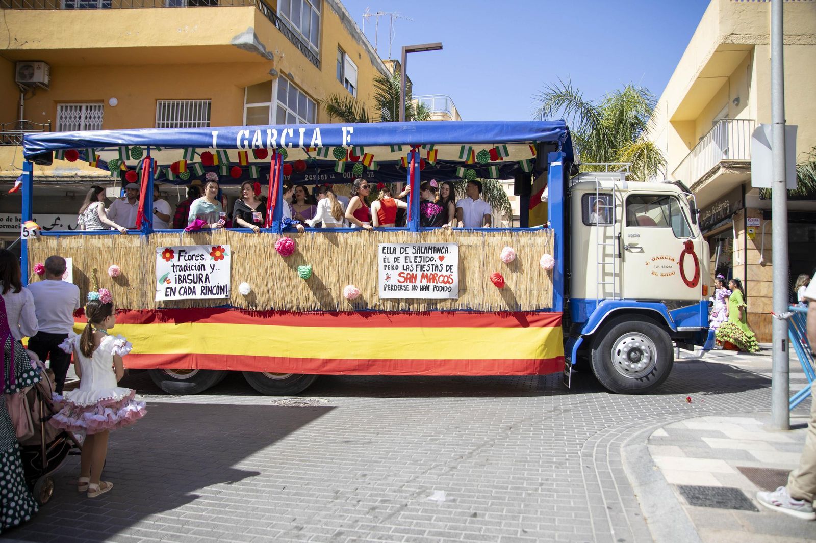 Las imágnes de la misa y procesión en honor a San Marcos en El Ejido