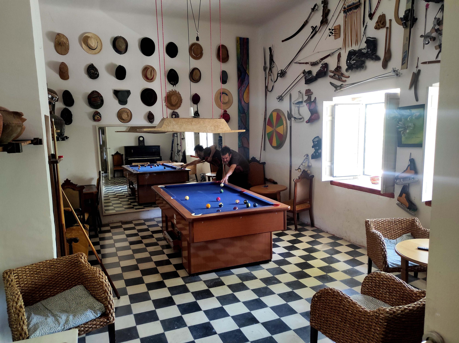 La sala de juegos hará las delicias de los visitantes más divertidos.