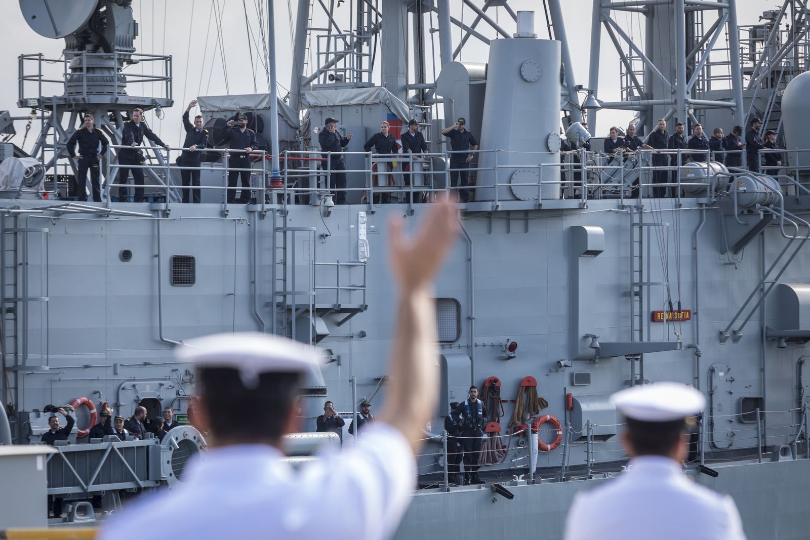 Salida de la fragata 'Reina Sofía'