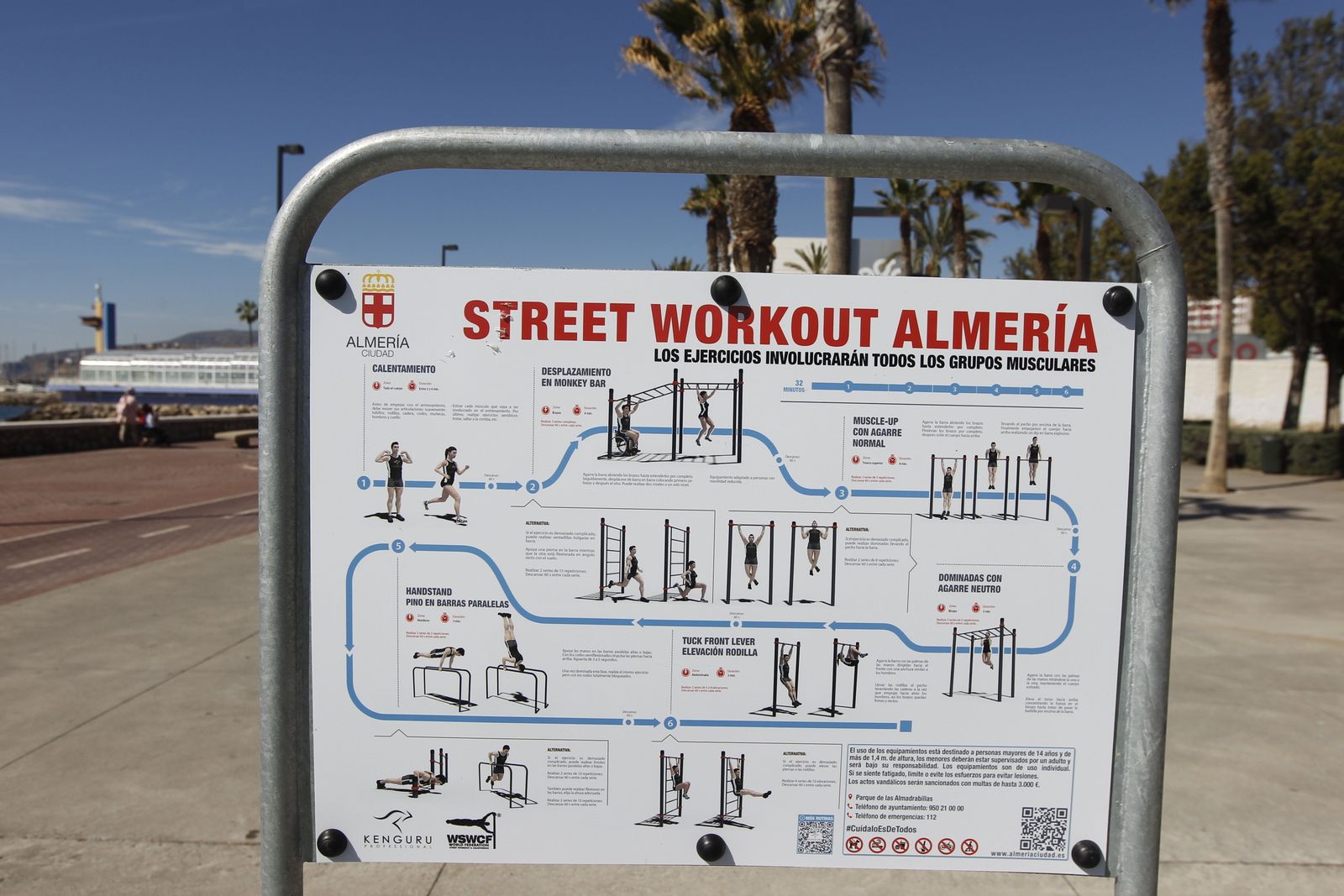 Fotogalería Pista de Calistenia. Parque de los Periodistas. Almería