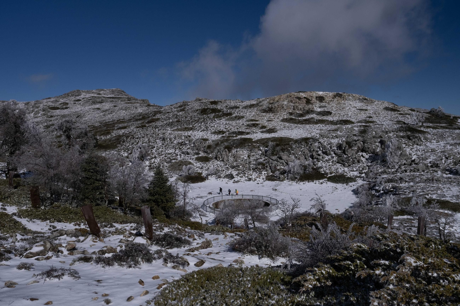 Nevada en la Sierra de las Nieves, en fotos