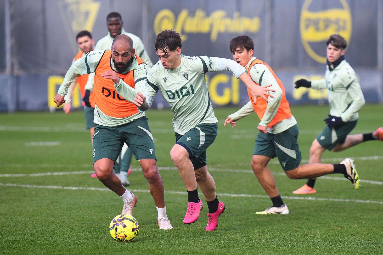 Imagen de un entrenamiento la semana pasada.