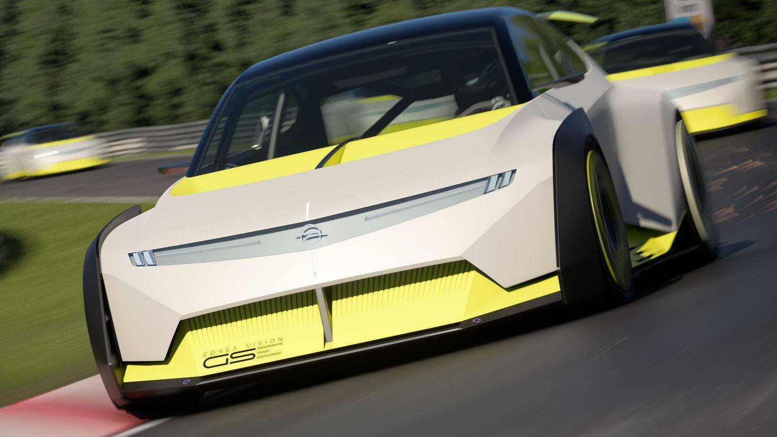 Este otoño los jugones del Gran Turismo 7 serán quienes puedan ponerse al volante, lógicamente virtual, de este Opel Corsa GSE Vision.