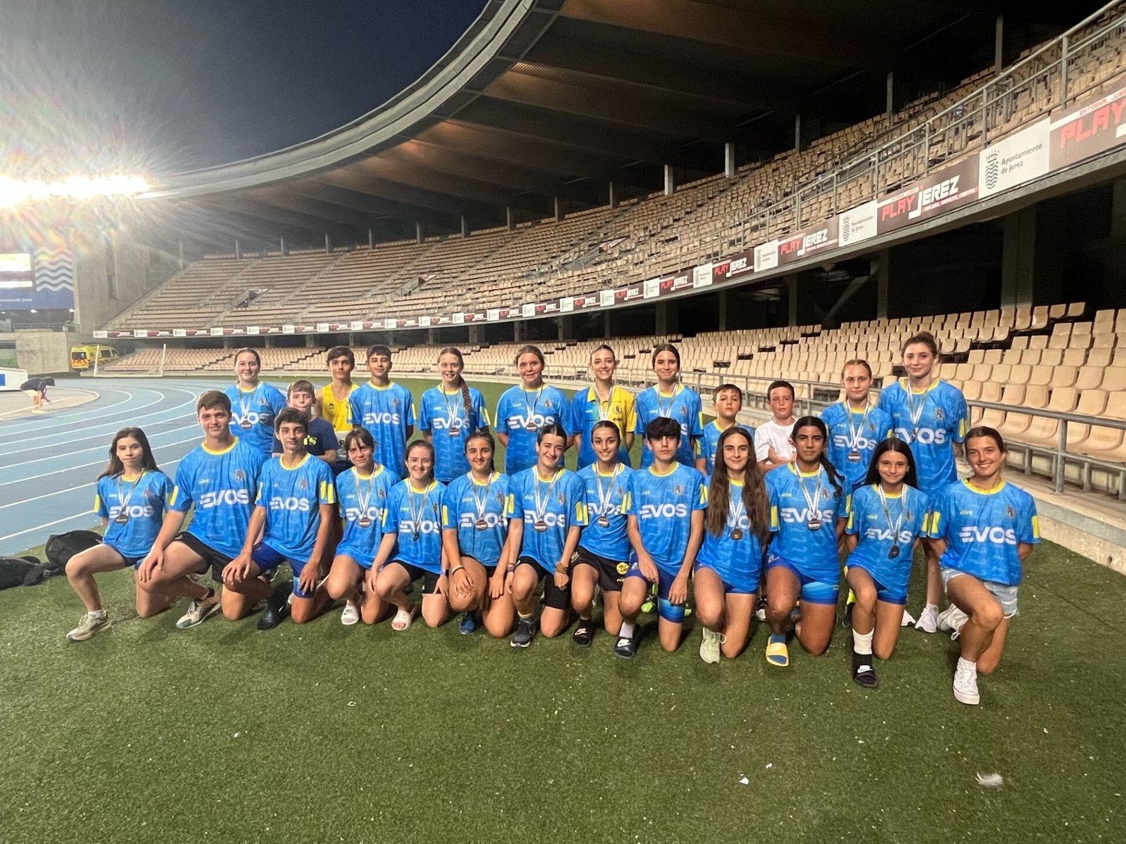 Los sub-16 del Bahía de Algeciras, en Chapín.