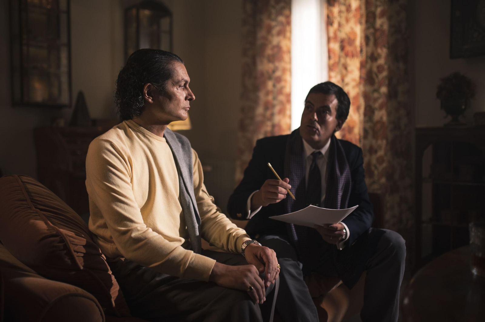 Juanlu Corrientes y Nestor Barea en la grabación del documental.