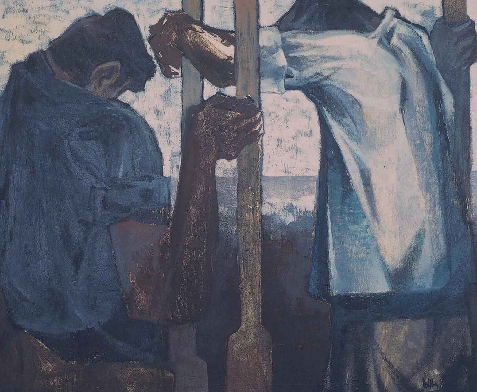 ‘Marengos con remo’ (Málaga, 1959). ‘Marengos con remo’ (Málaga, 1959).