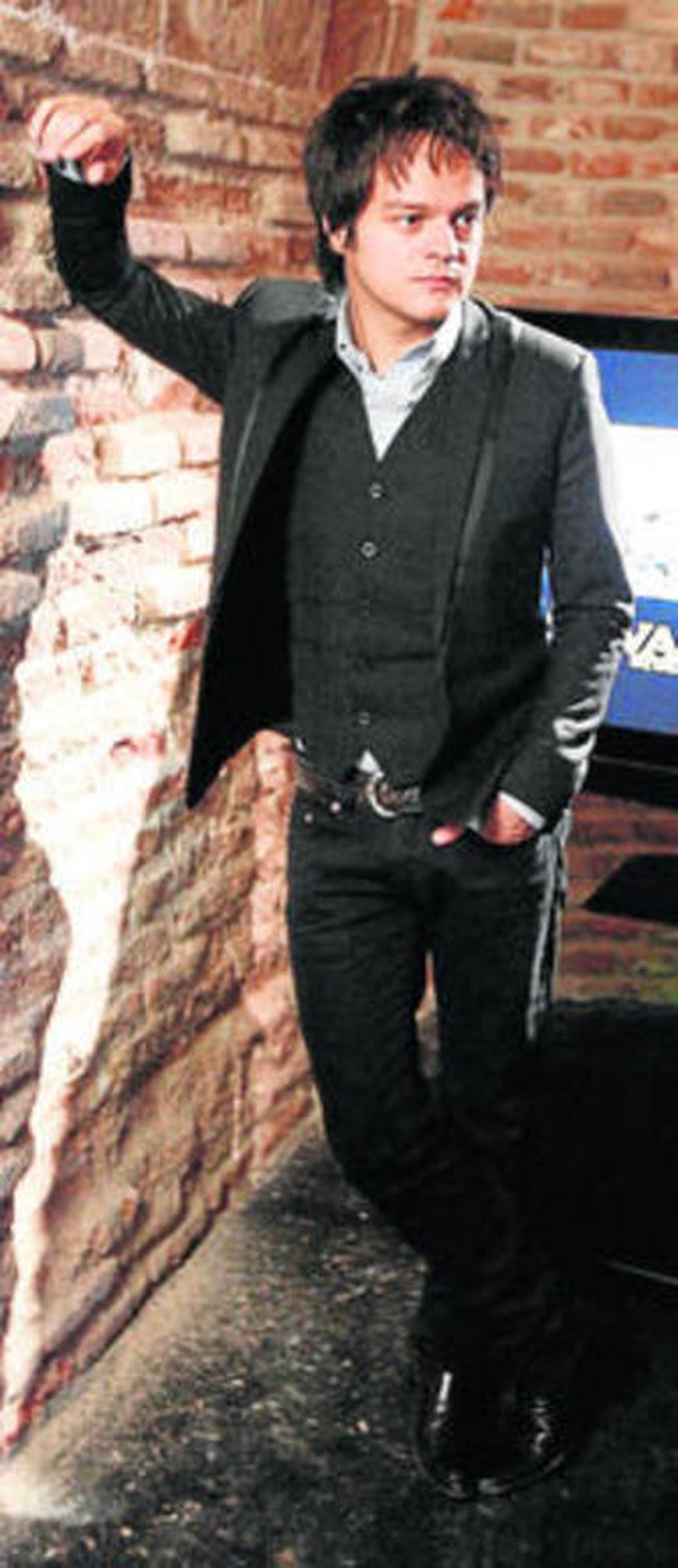 El cantante y pianista británico Jamie Cullum, ayer, en Madrid.