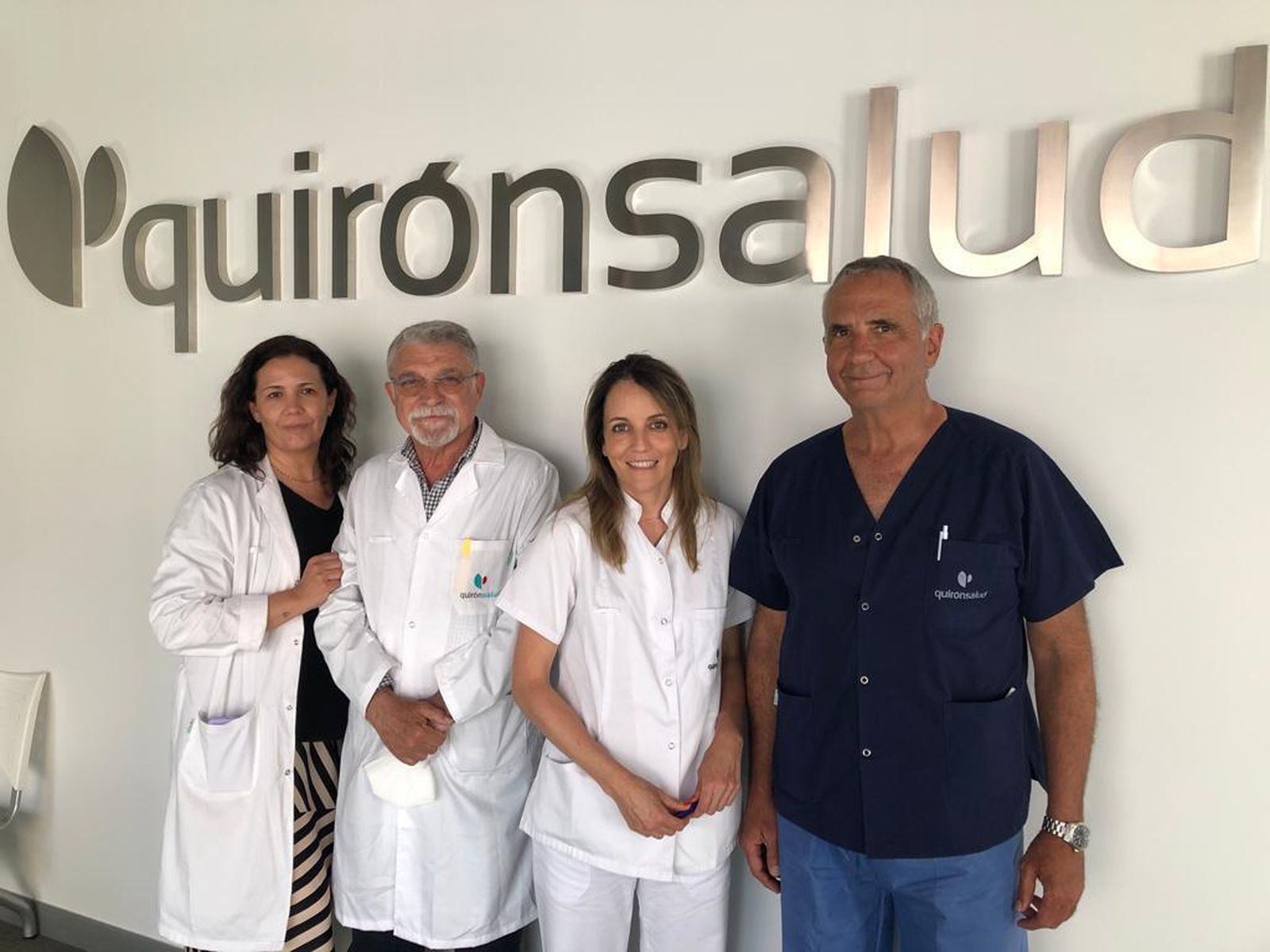 Los doctores Elena Pascual, Práxedes Carreto, Cinta Daza y Germán Torralba.