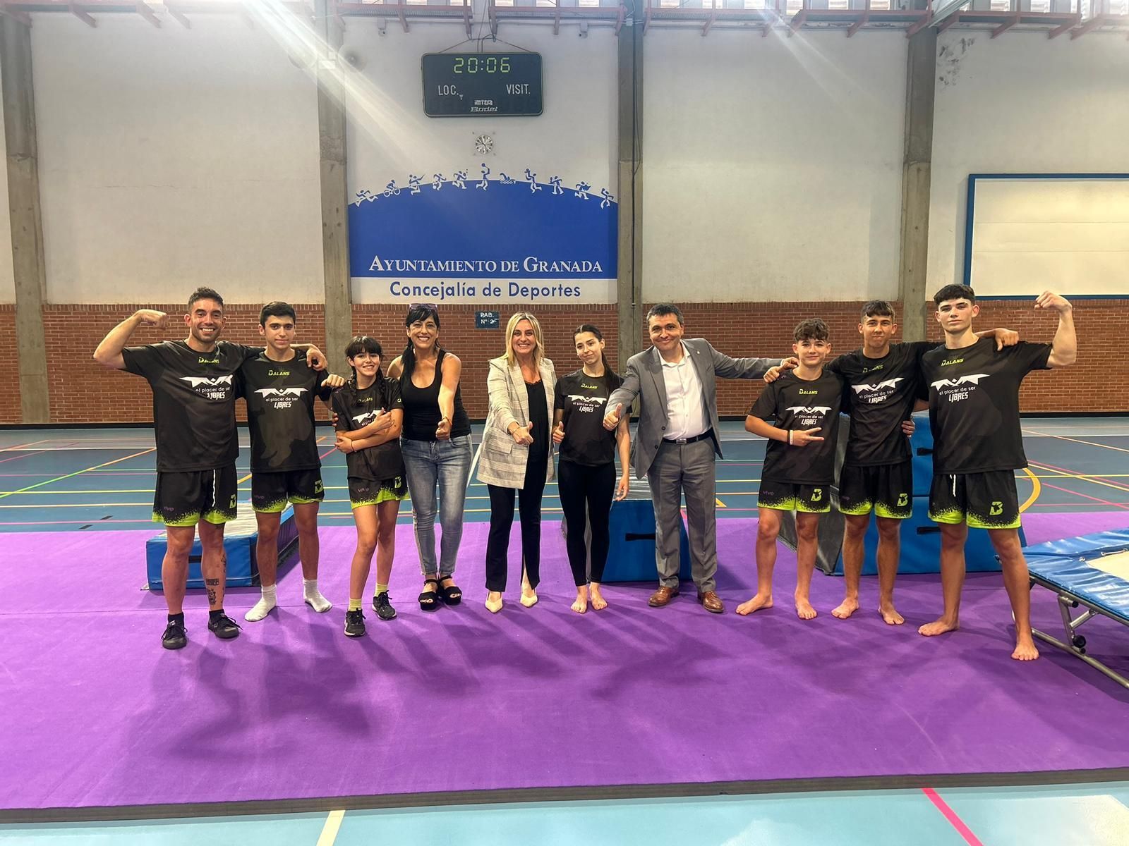 Marifrán Carazo y Jorge Iglesias, durante la visita