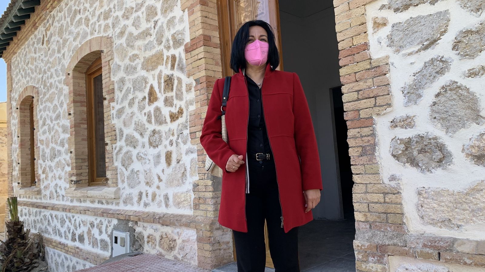 La alcaldesa ha visitado la estación de ferrocarril.