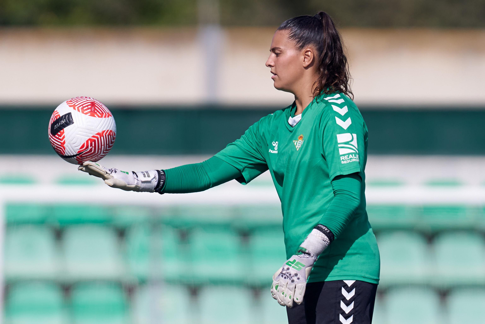 Malena Mieres, una de las porteras del Betis femenino.
