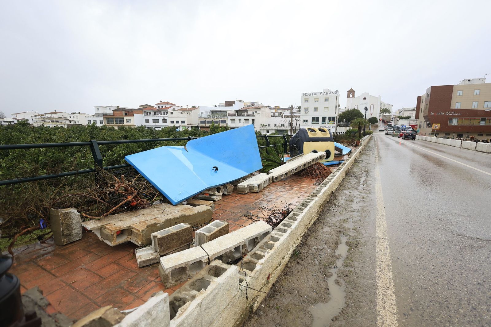 Fotos de San Martín del Tesorillo listo para la evacuación por la borrasca Marta