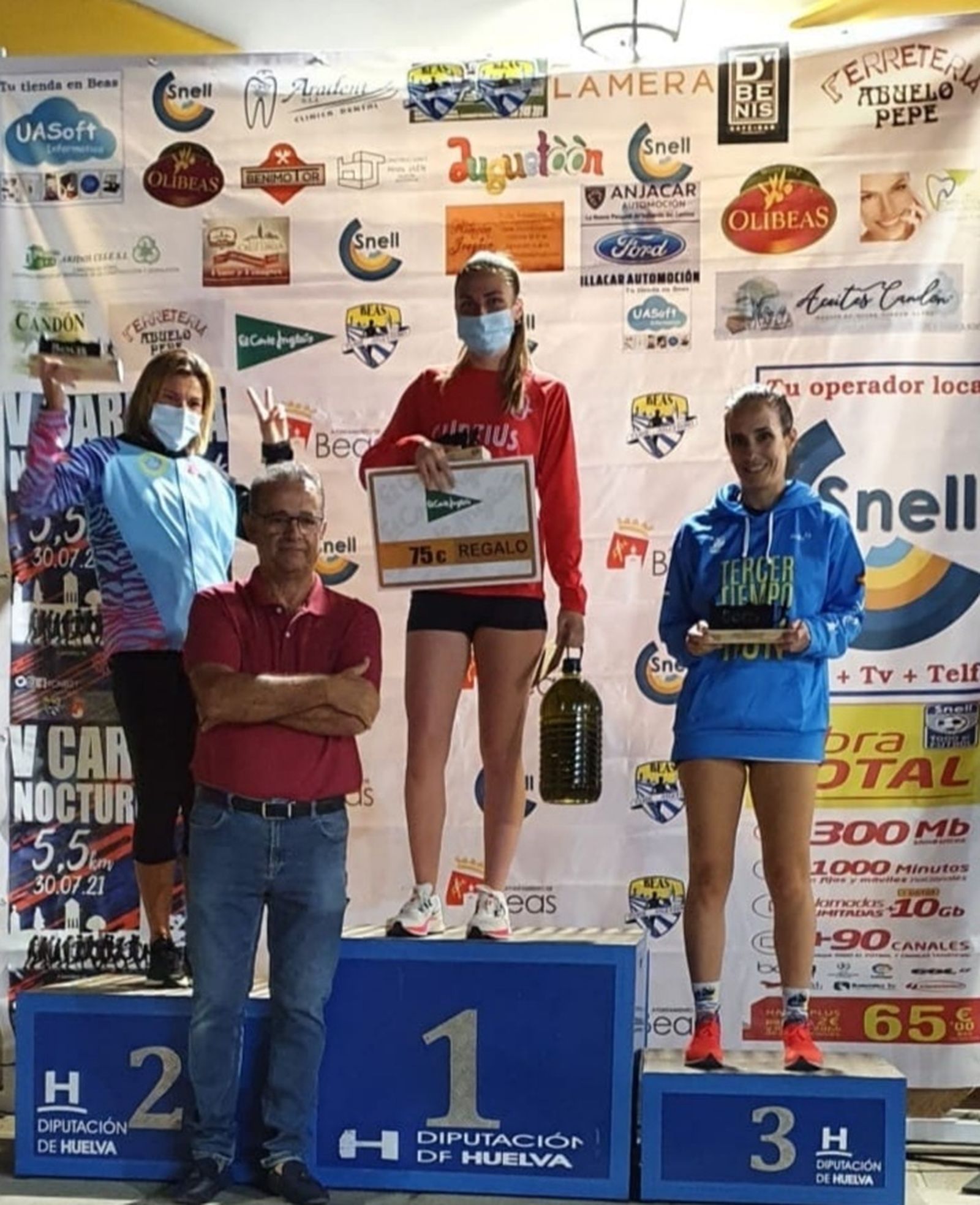 Mahmud Abnu y Miriam Gómez ganan la Nocturna de Beas.