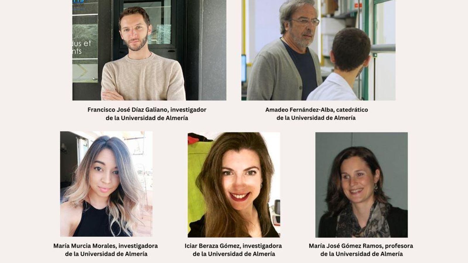 Equipo de investigación de la Universidad de Almería.