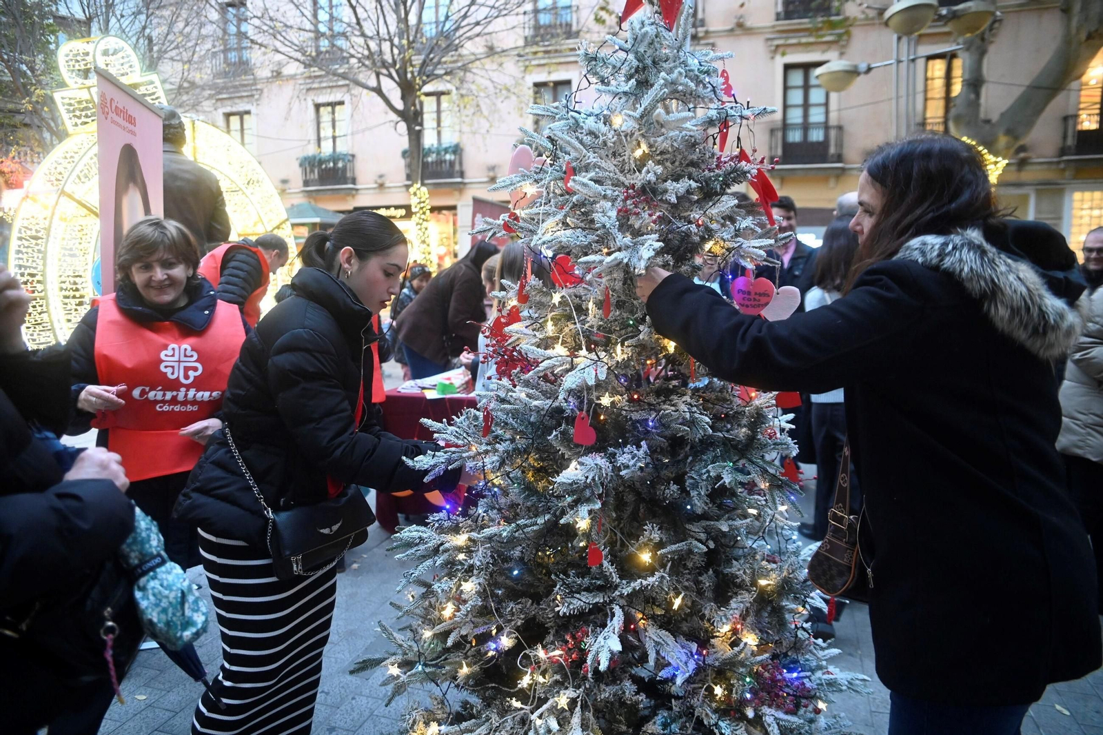 El árbol solidario de Cáritas en Córdoba