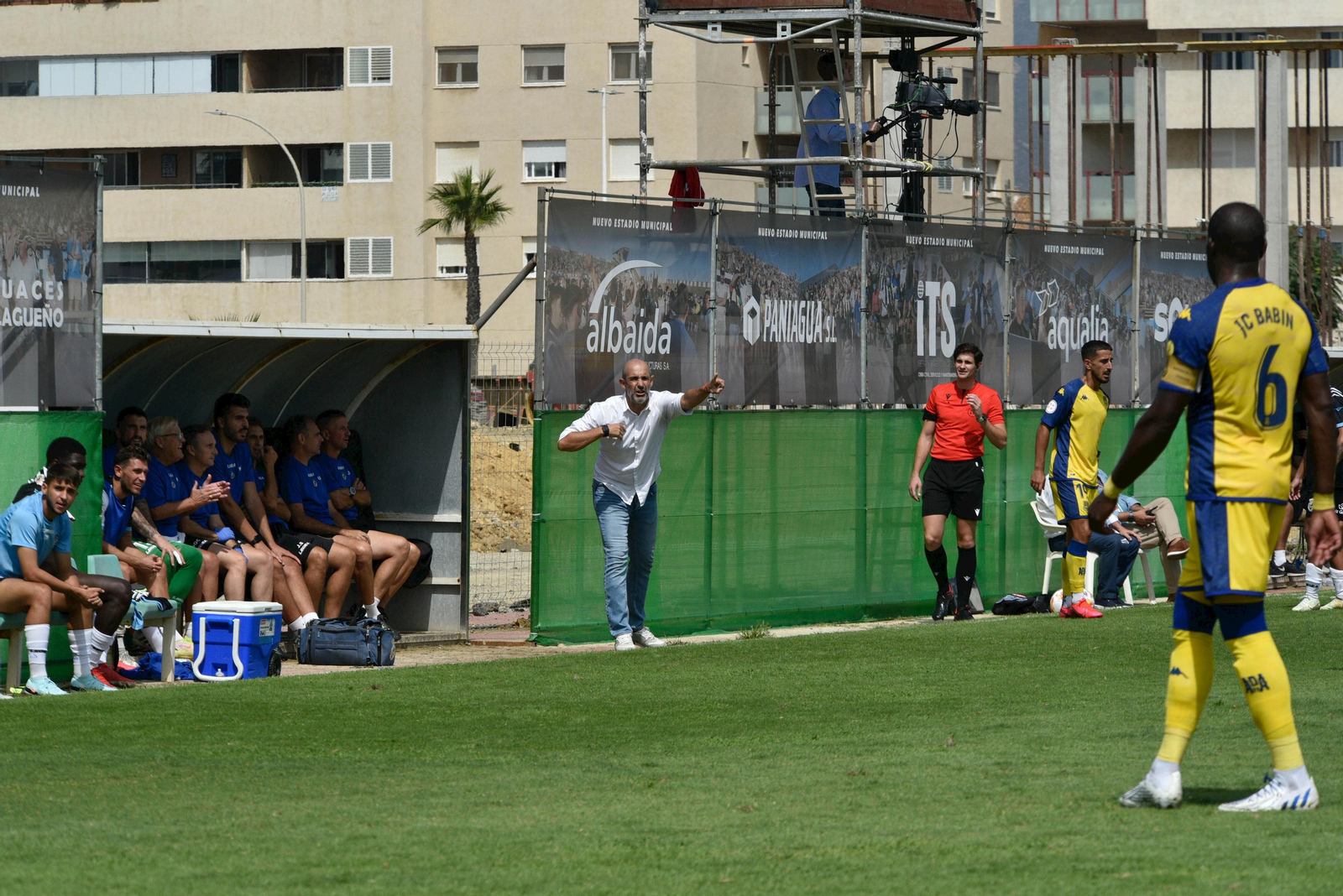 Monteagudo, durante el Balona-Alcorcón.