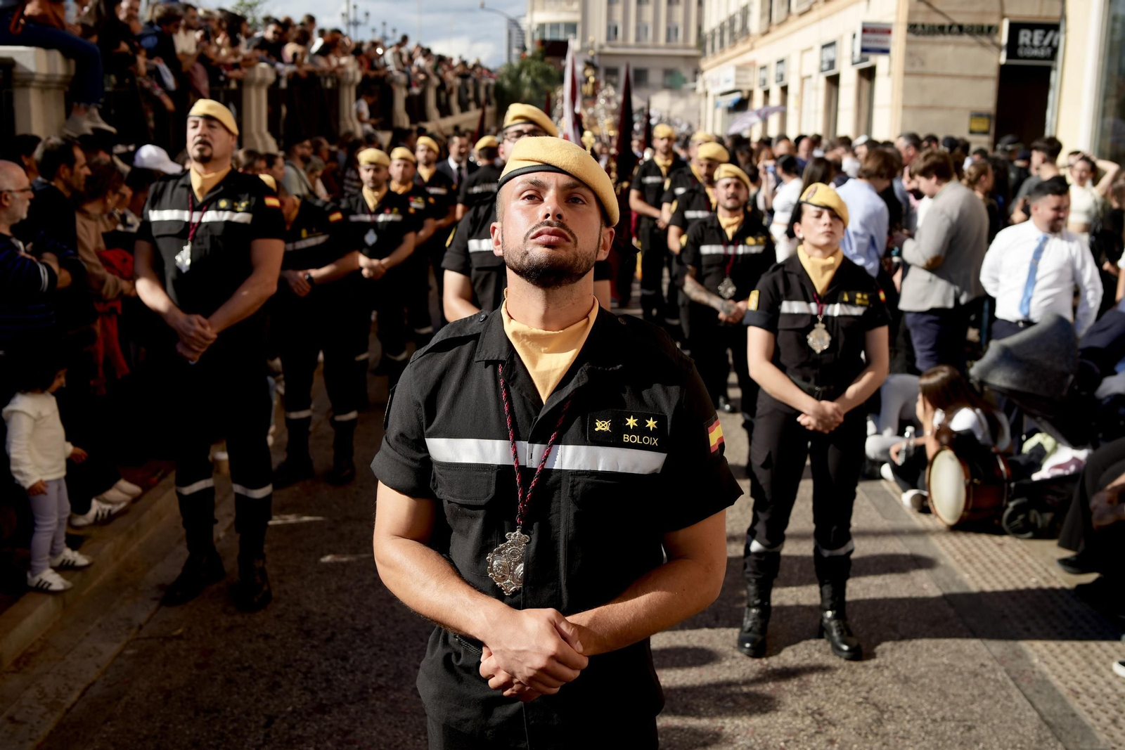 Viñeros en el Jueves Santo en Málaga, en fotos
