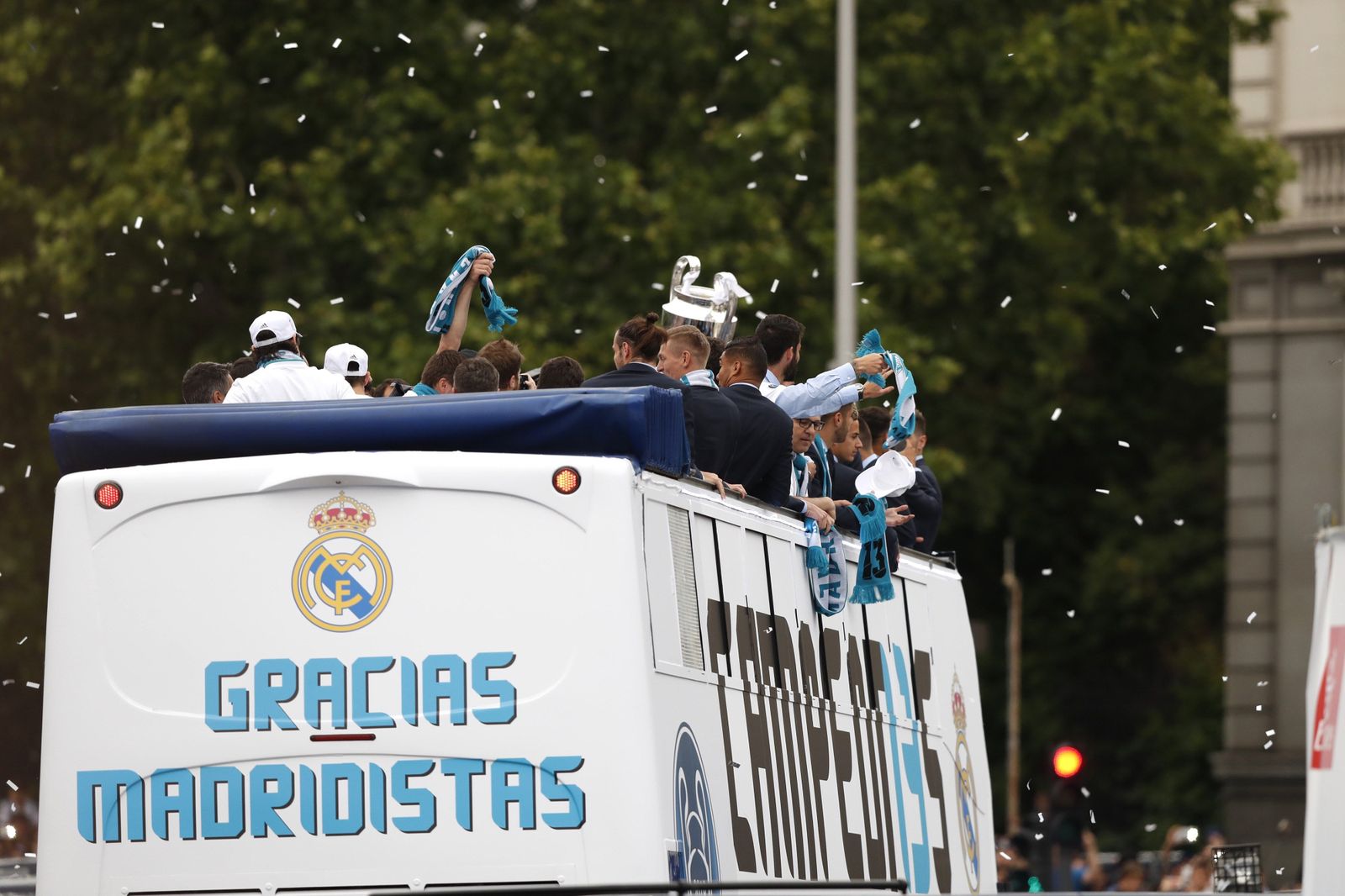 El Real Madrid celebra su decimotercera Champions