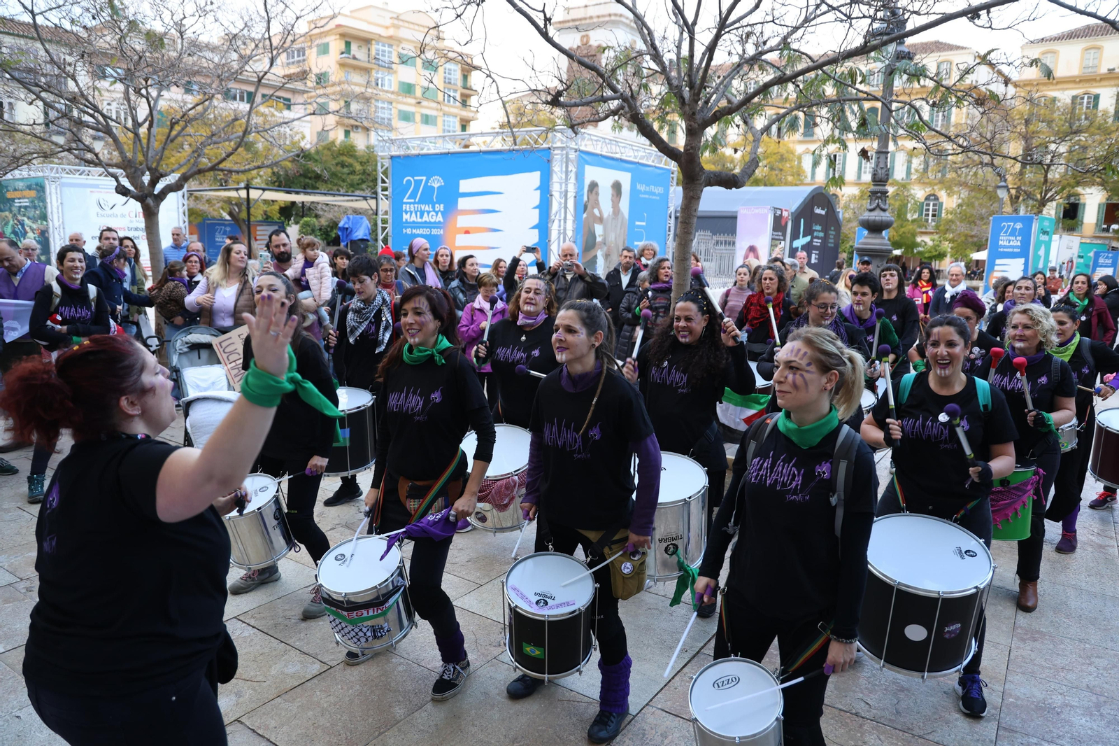 La manifestación del 8-M en Málaga, en fotos
