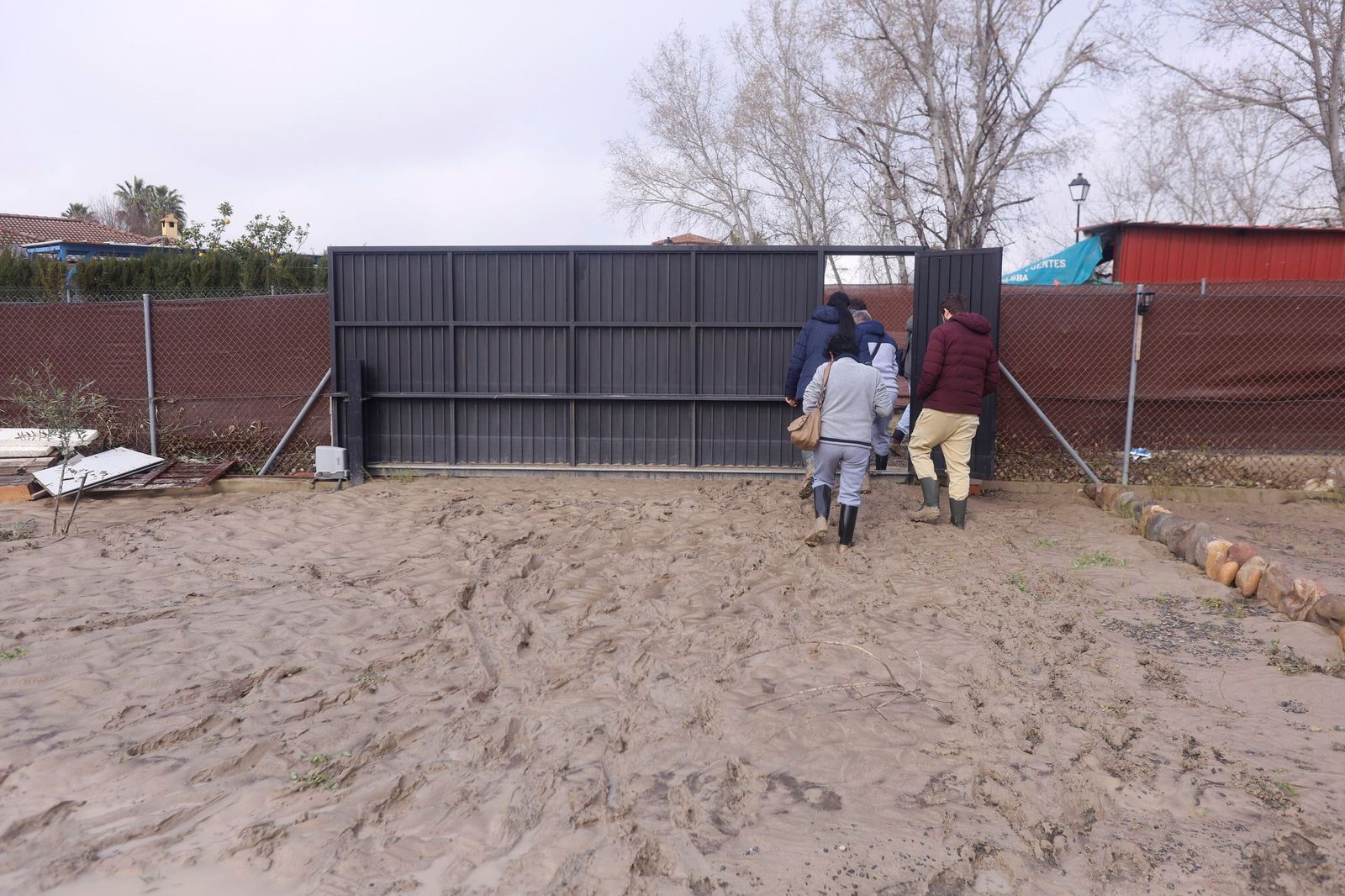 Limpieza en las parcelas de Córdoba tras el tren de tormentas