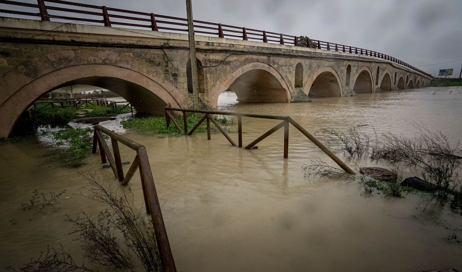 Imágenes de los efectos del temporal Kristin a su paso por Jerez