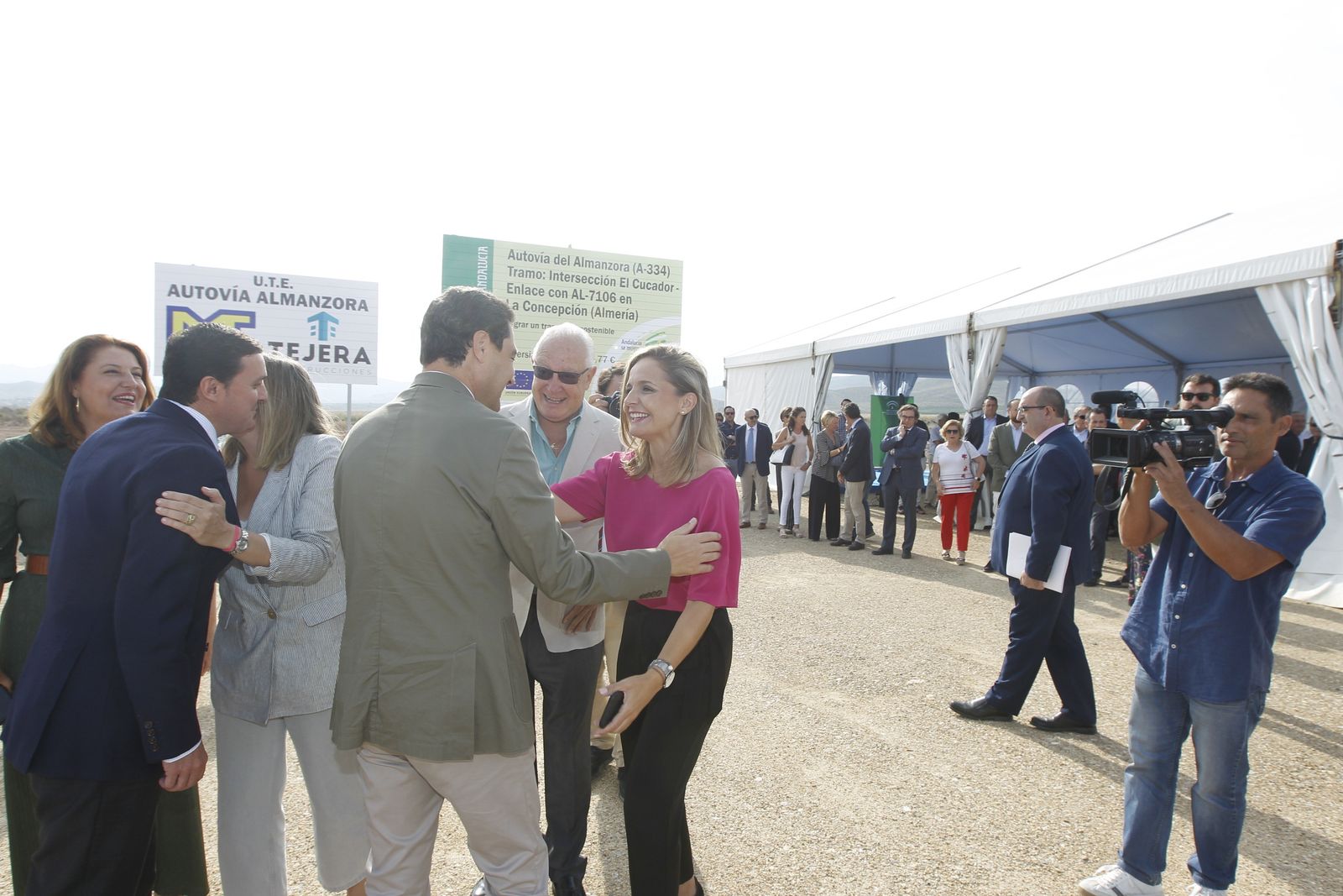 Fotogalería colocación primera piedra cuarto tramo Autovía del Almanzora