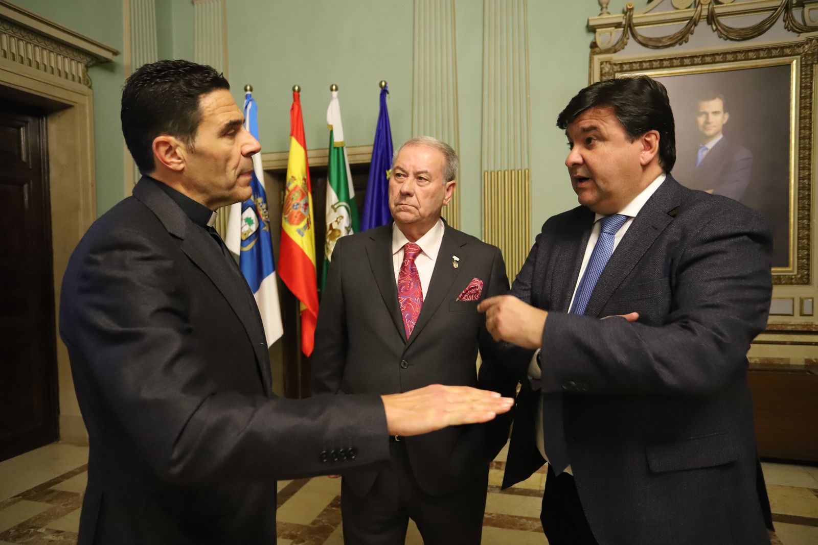 Imágenes de la presentación del cartel de la Semana Santa de Huelva de 2020