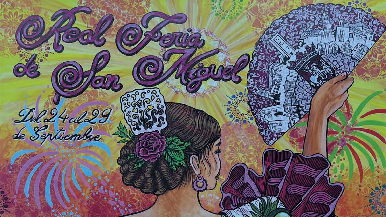 Parte del cartel de la Real Feria de San Miguel de Vélez-Málaga. Parte del cartel de la Real Feria de San Miguel de Vélez-Málaga.