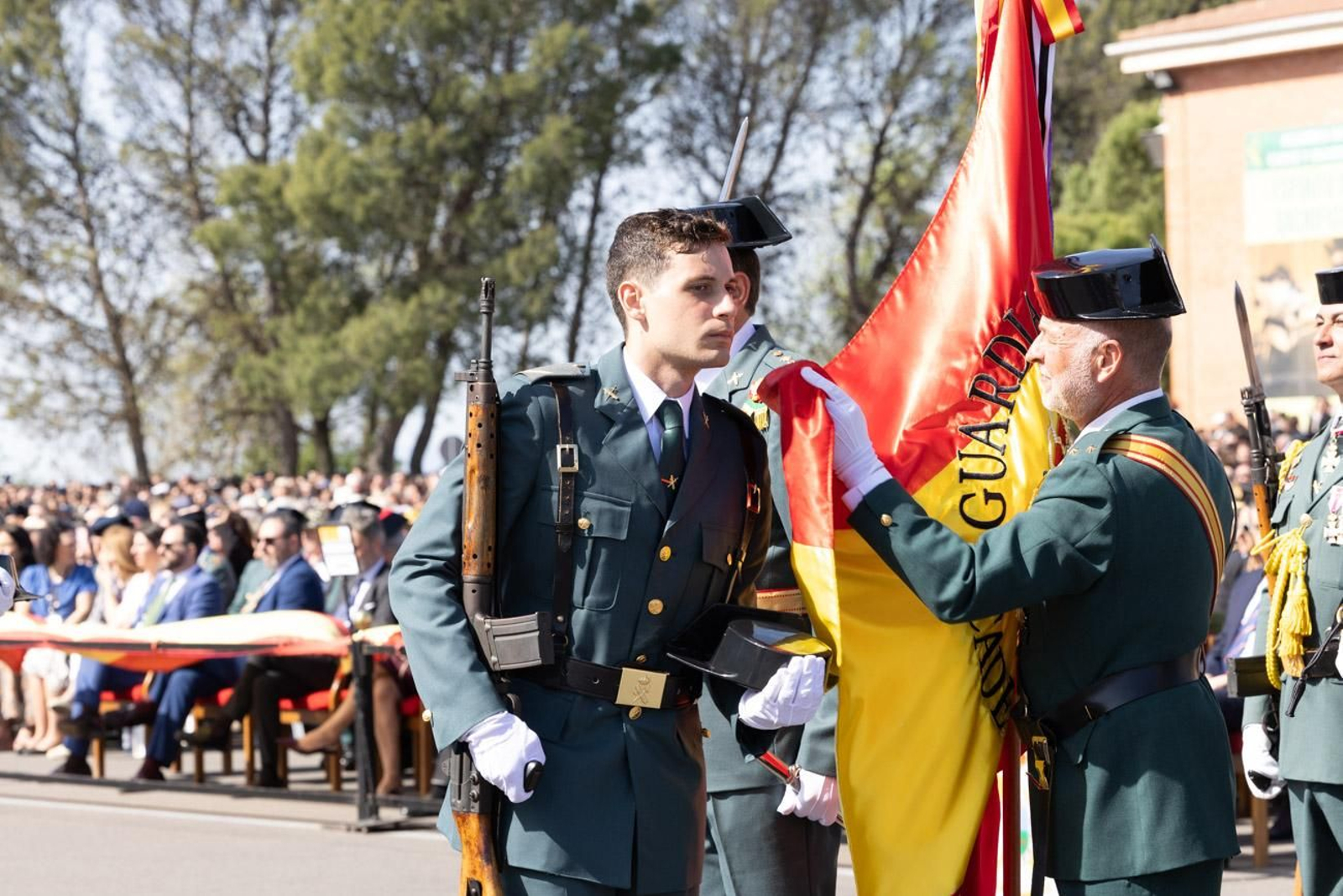 Acto de jura de bandera de la 130ª promoción de guardias civiles de la Academia de Baeza