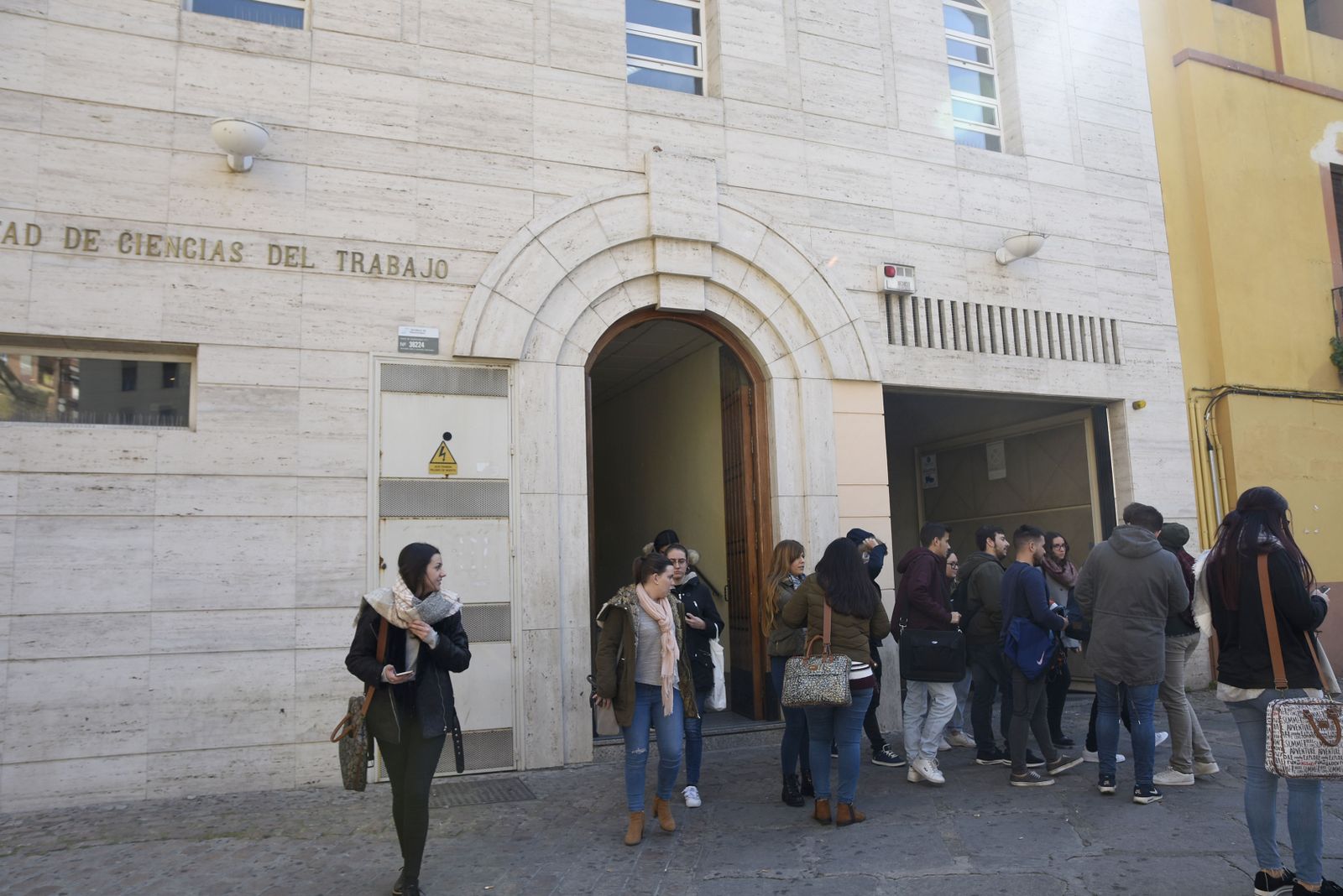 Alumnos de la Facultad de Ciencias del Trabajo, de la UCO.