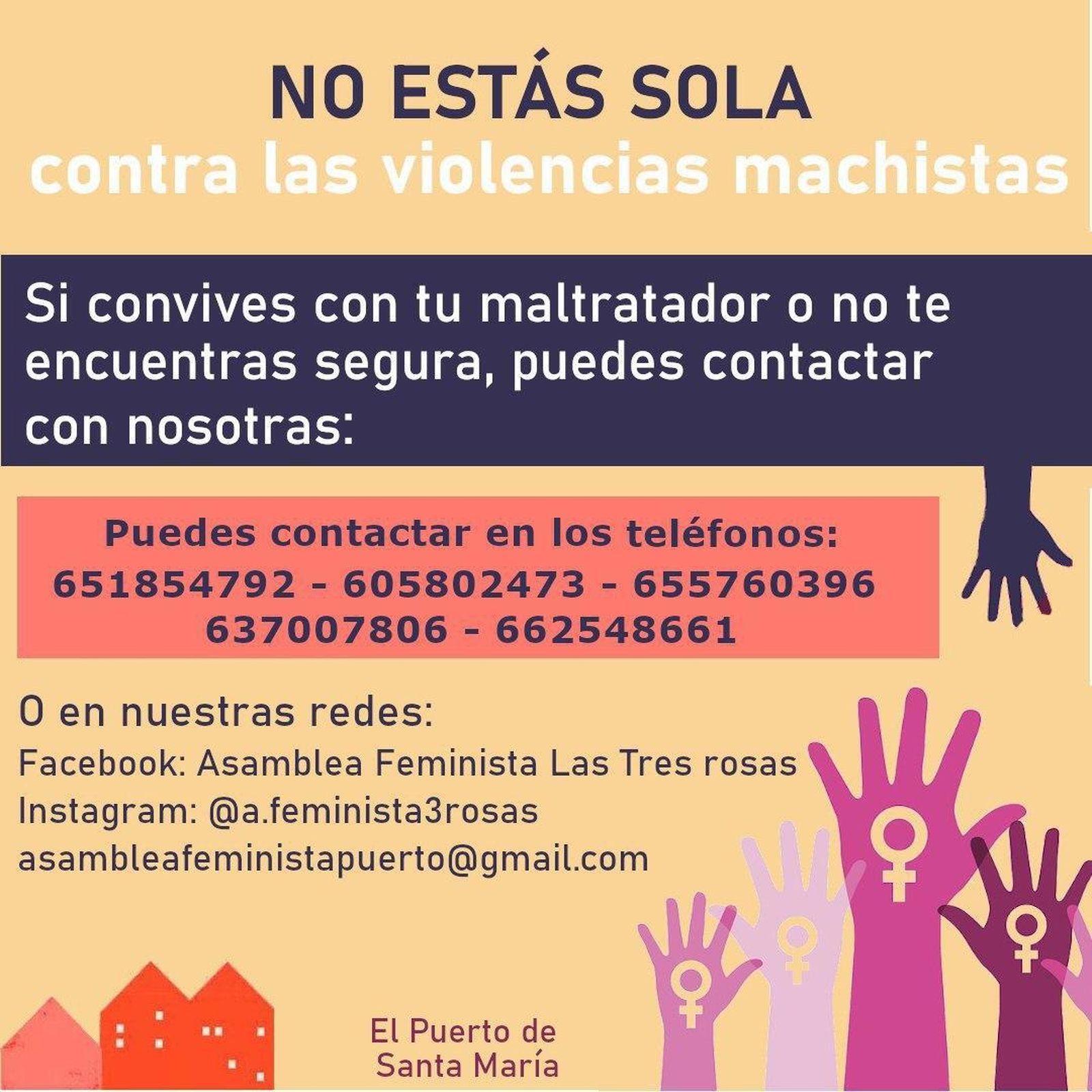La asamblea Feminista Las Tres Rosas pone en marcha un servicio de asesoramiento.