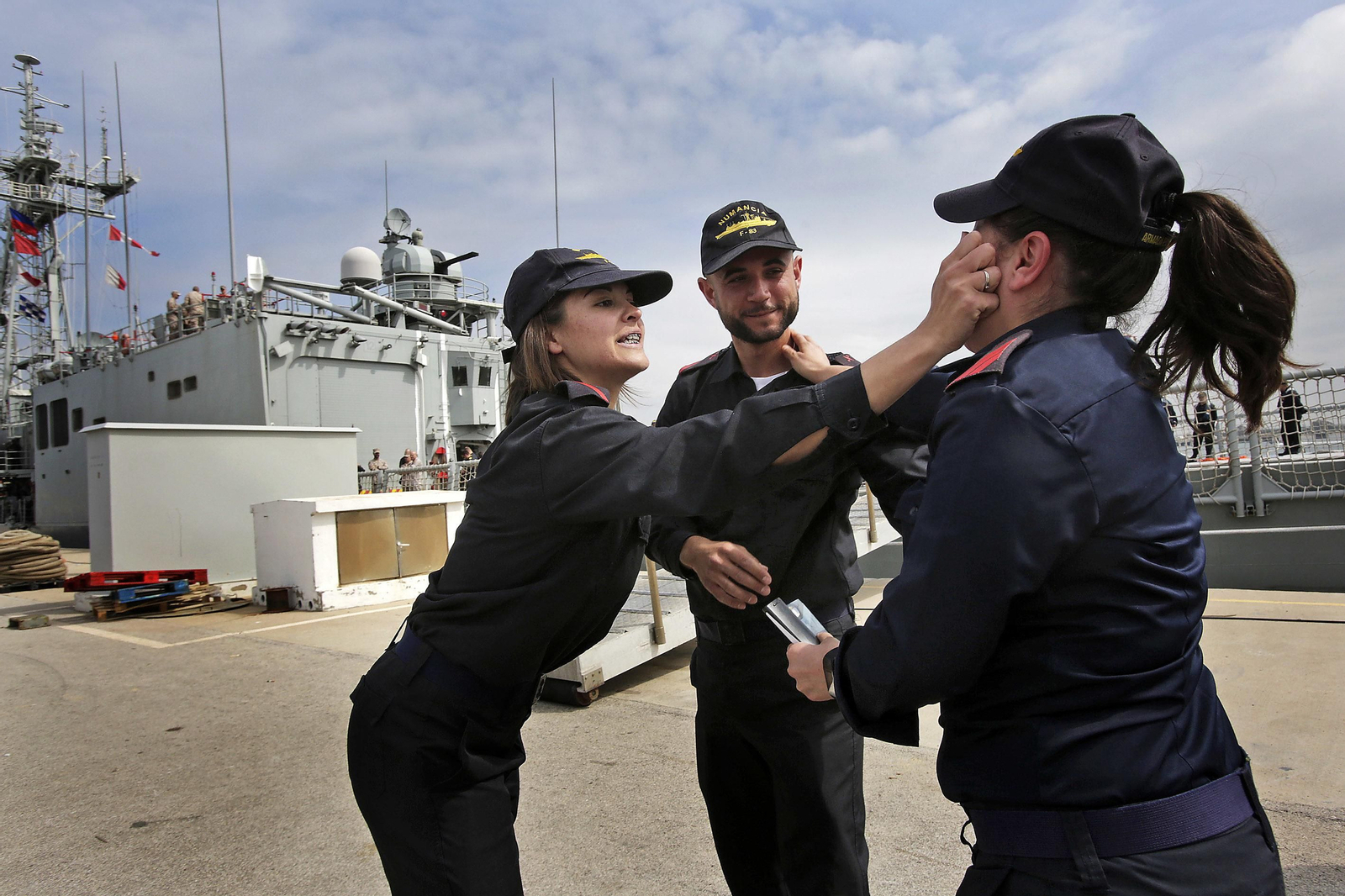 Despedida de la fragata 'Numancia'