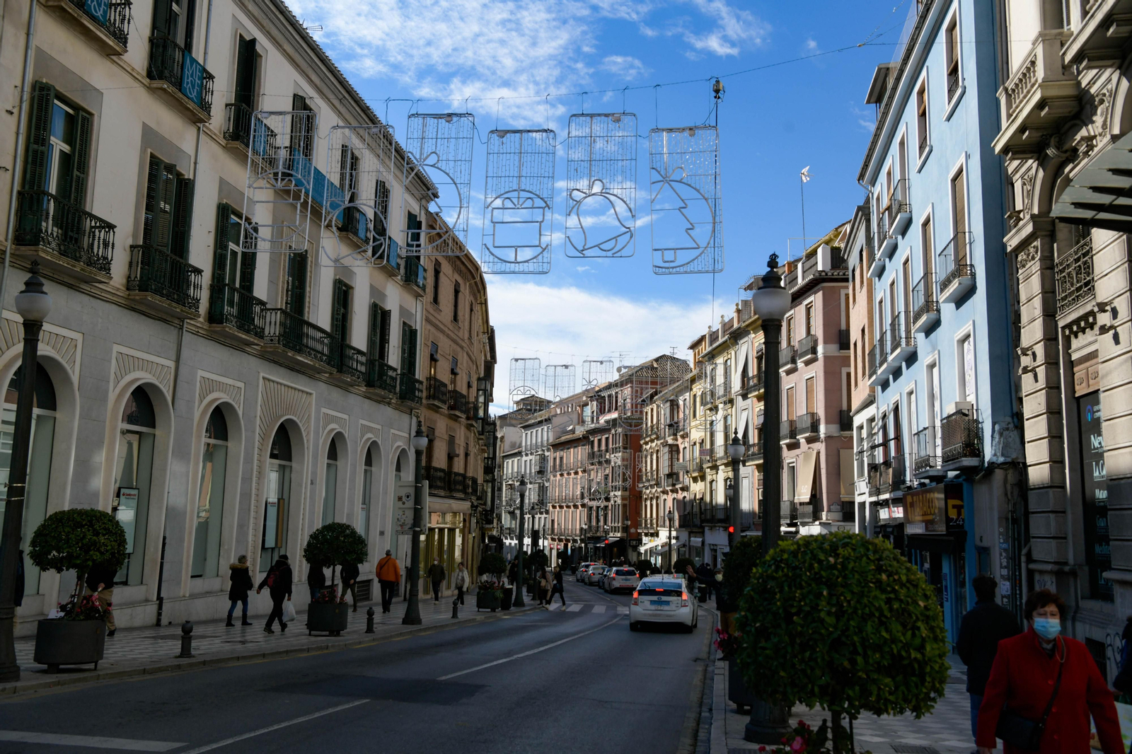 La calle Reyes Católicos de Granada estará cortada al tráfico fines de semana y festivos de Navidad