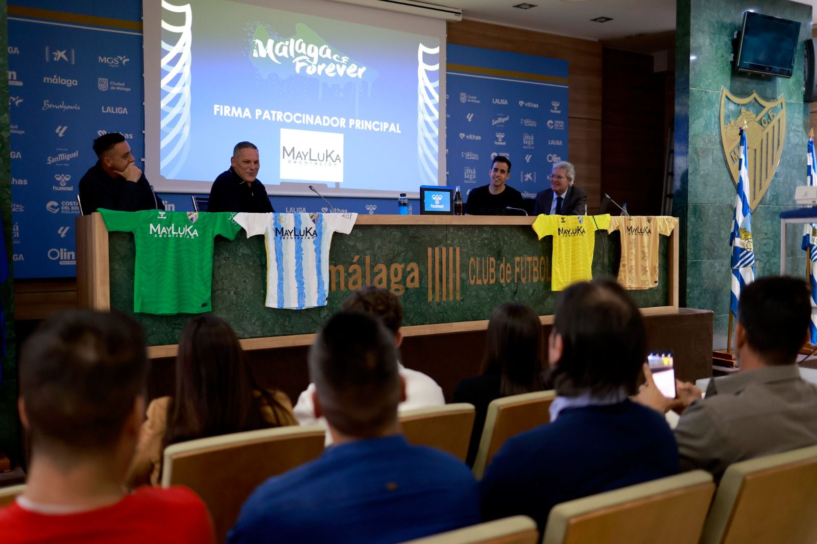 Los veteranos del Málaga CF tienen nuevo patrocinador: MayLuka Decoración