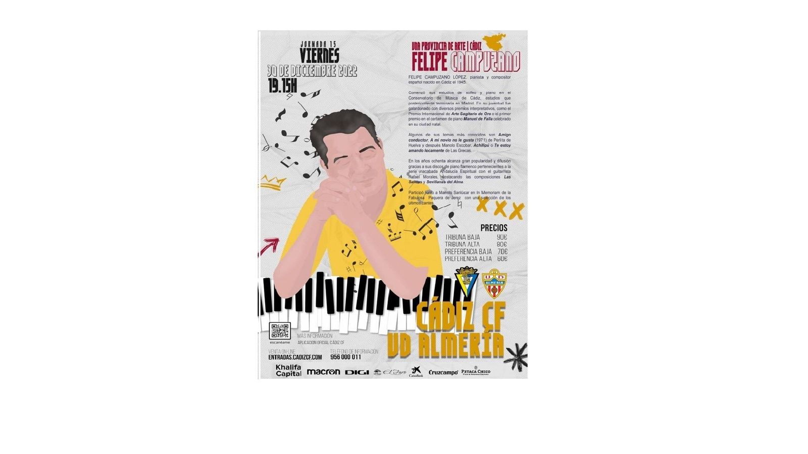 Cartel dedicado a Felipe Campuzano.