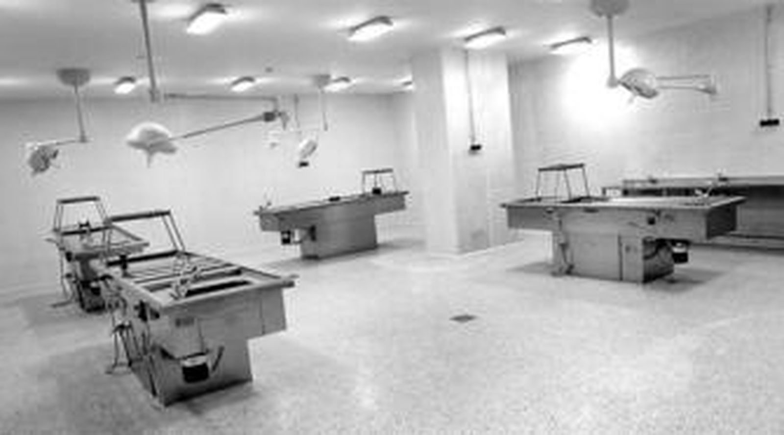 Imagen de la sala de autopsias más grande que hay en la Ciudad de la Justicia de Teatinos.