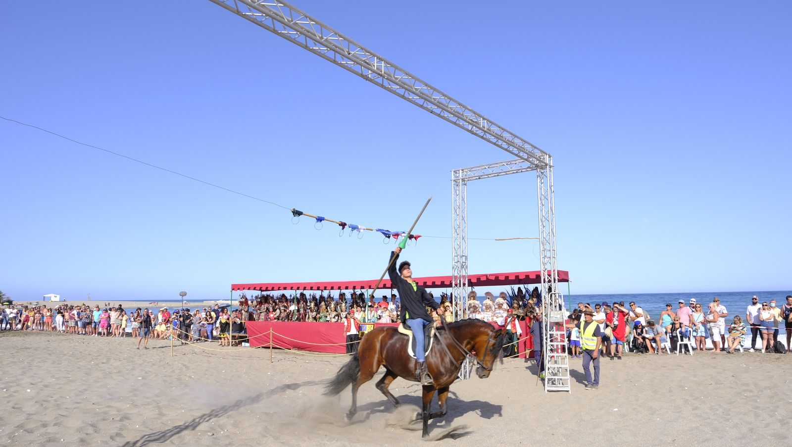 Imágenes del Torneo Medieval en la Playa del Lance. Moros y Cristianos de Mojácar