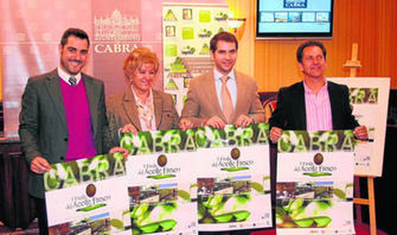 Presentación de la Fiesta del Aceite Fresco que tendrá lugar dentro de una semana en Cabra.