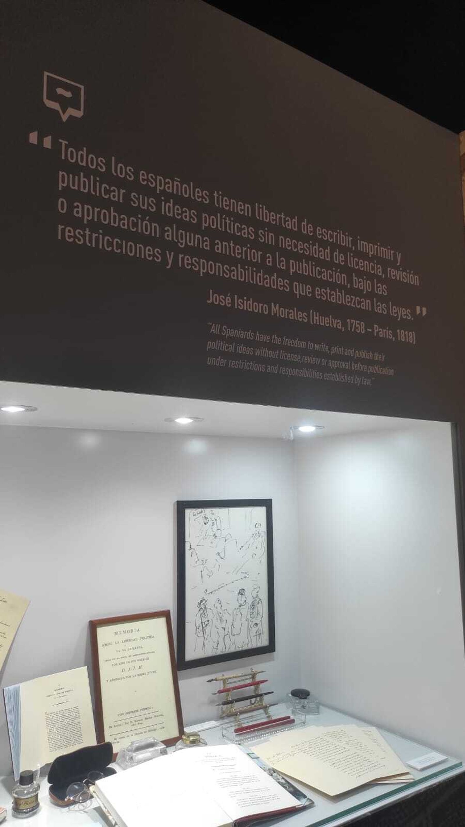 Espacio dedicado a José Isidoro Morales en el Centro de la Comunicación Jesús Hermida de Huelva.