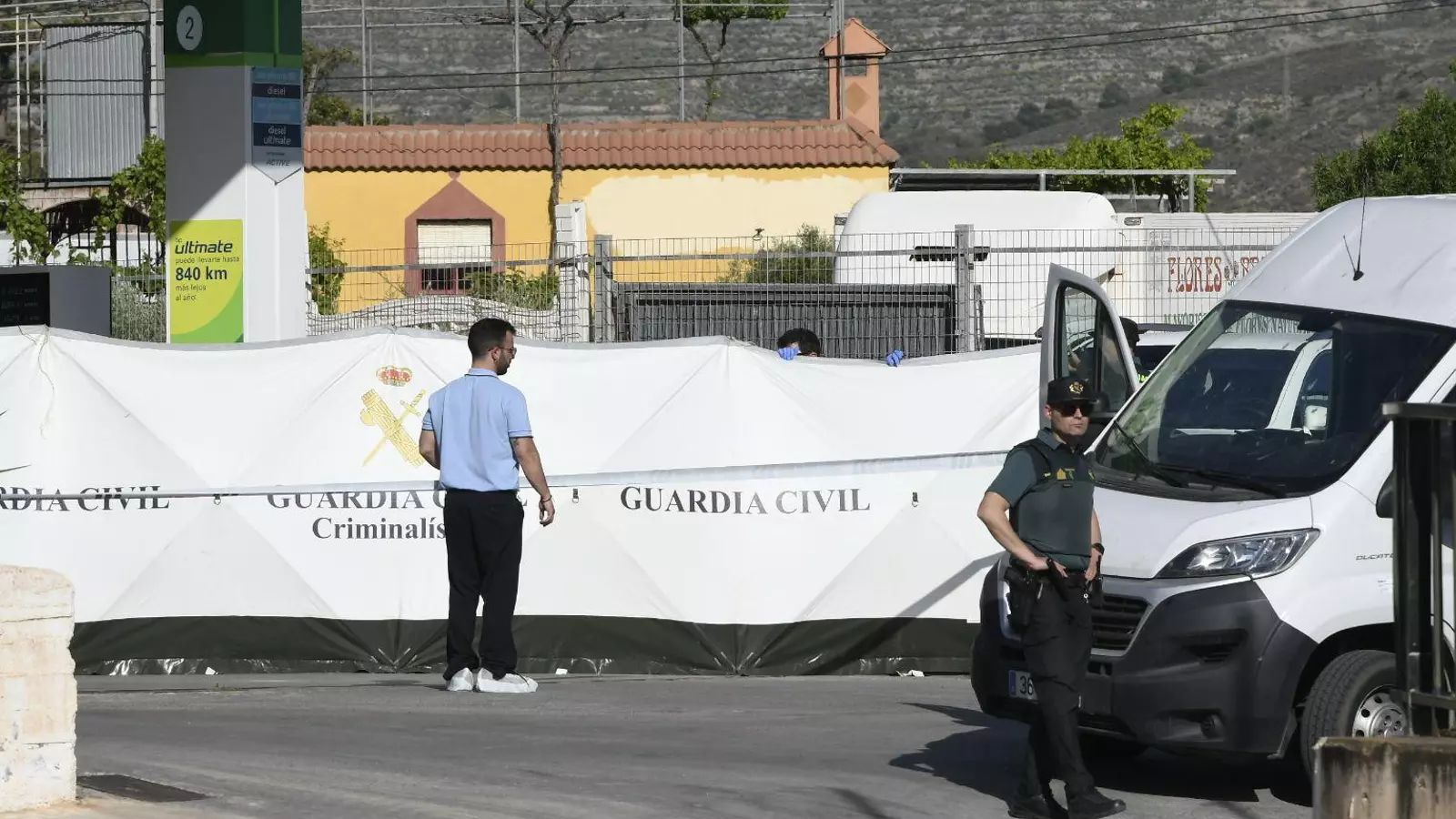 Gasolinera de Berja en la que ocurrió el crimen.