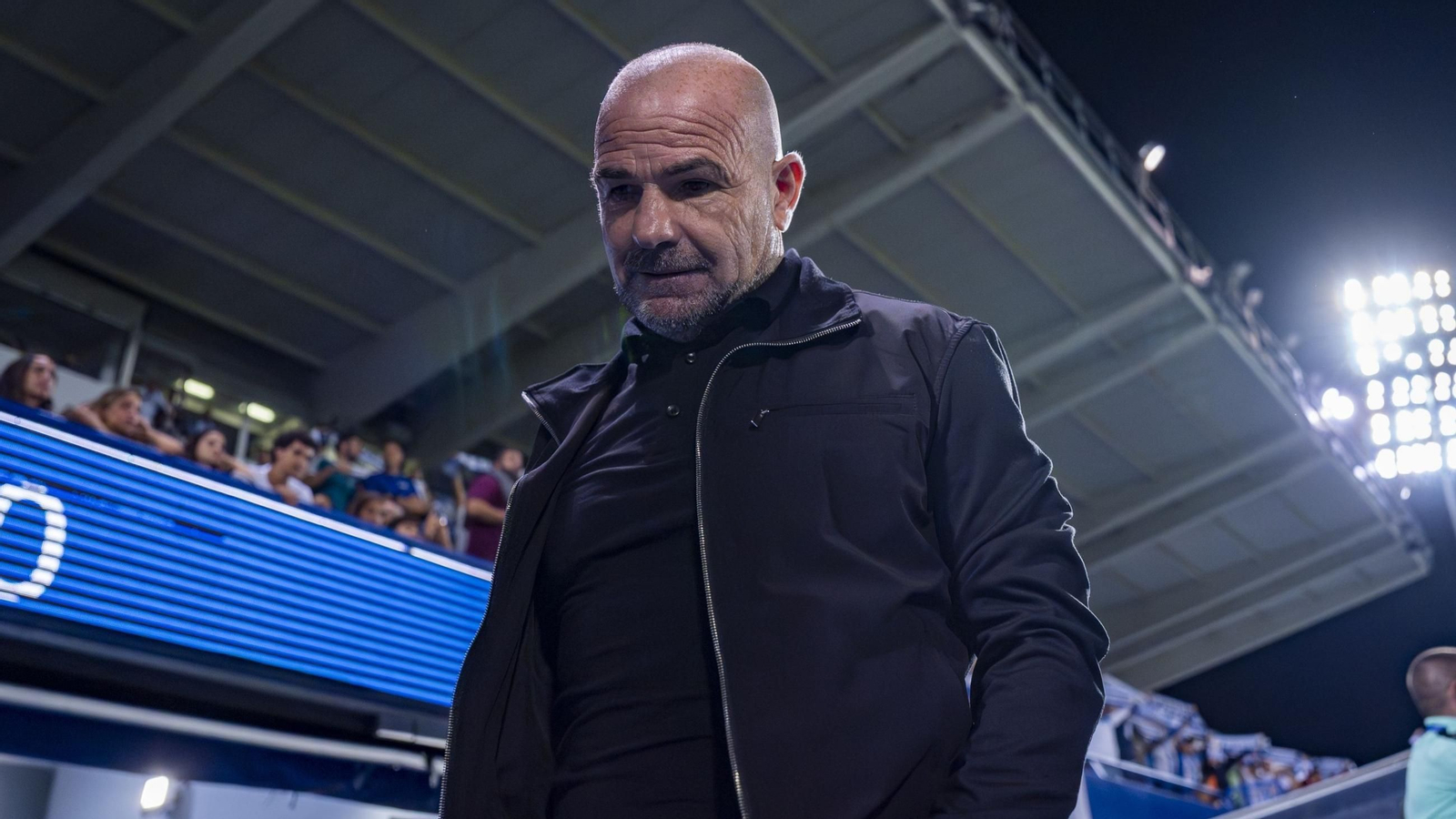 Paco López, durante un partido de este curso con el Leganés.