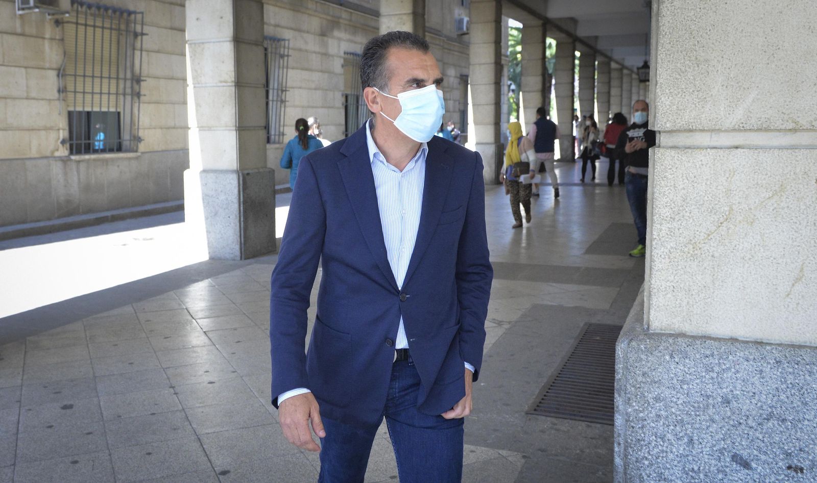 El empresario Luis Castel cuando declaró ante el juez en abril pasado.