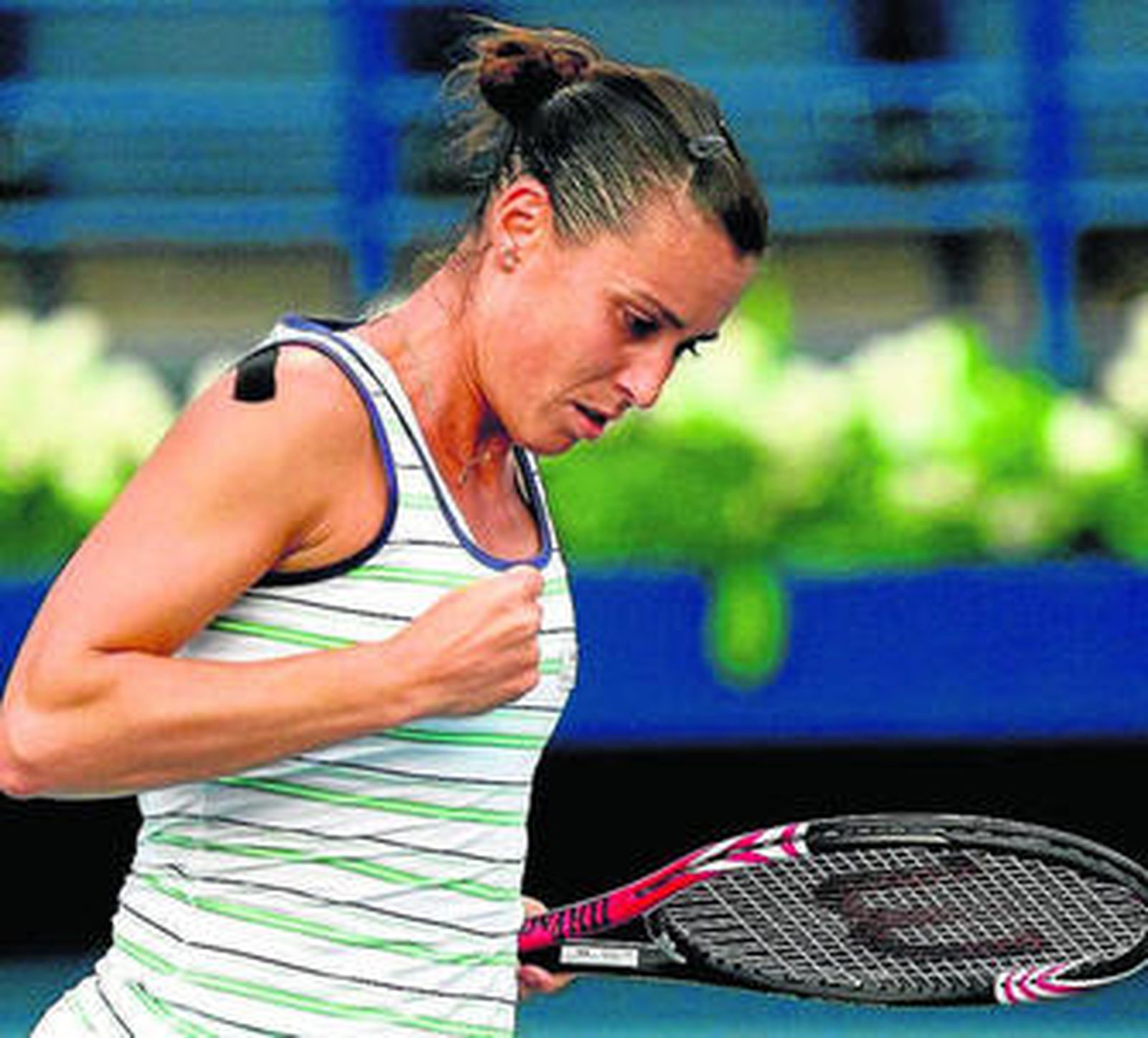 Flavia Penetta, durante un partido.