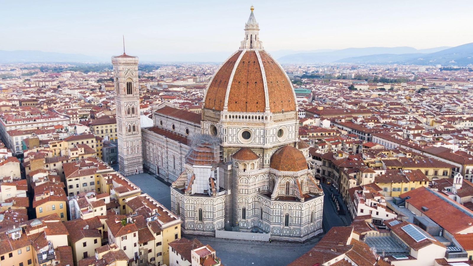 Vista aérea de Florencia, en Italia