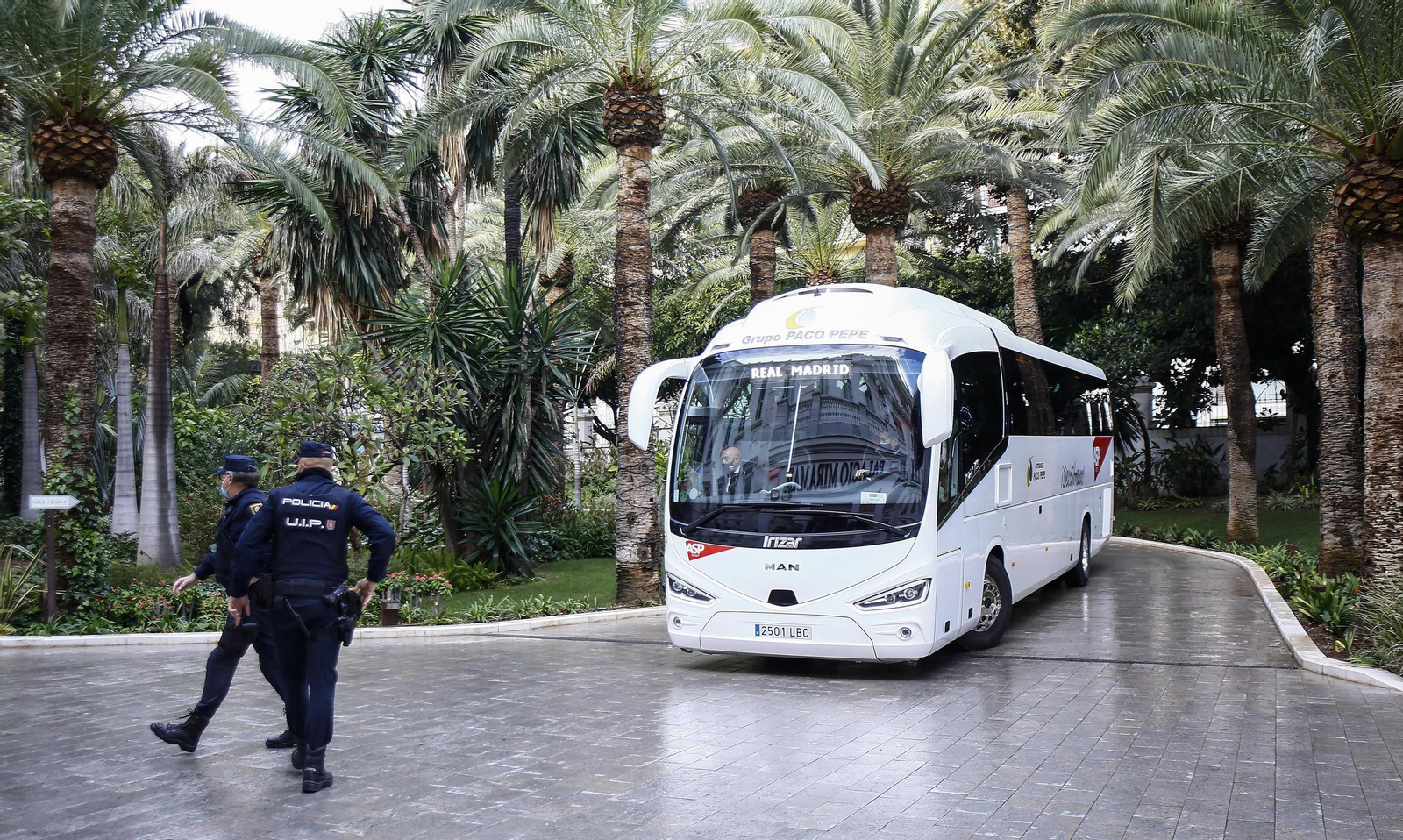 Las fotos del Real Madrid en Málaga para la Supercopa