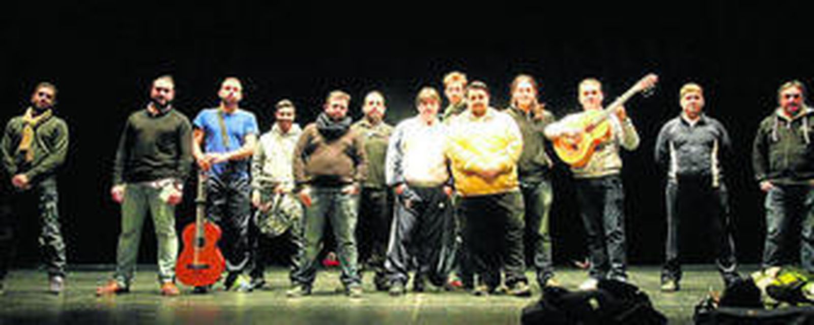 El circo de la vida, antes de su ensayo en el Palacio de Congresos el pasado martes.