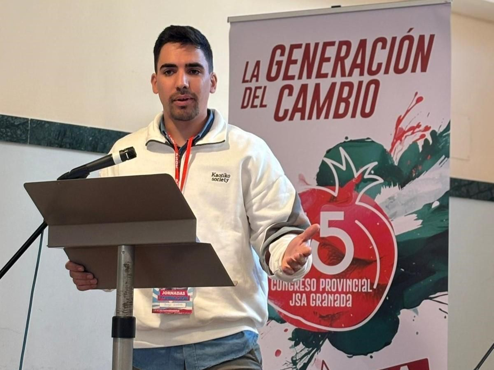 Jorge Ibáñez, secretario general de JSA Granada.