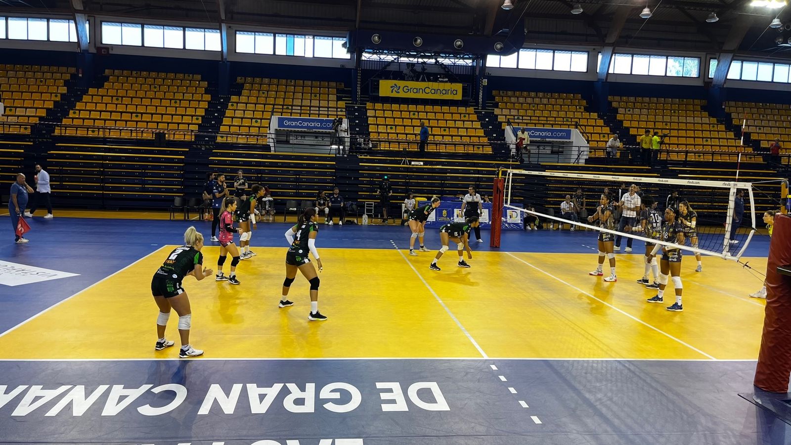 Momento del partido disputado en Gran Canaria.